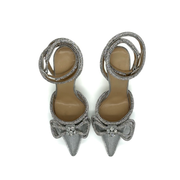 MACH & MACH Crystal Double Bow Pointed Toe Pump - Picture 6 of 7